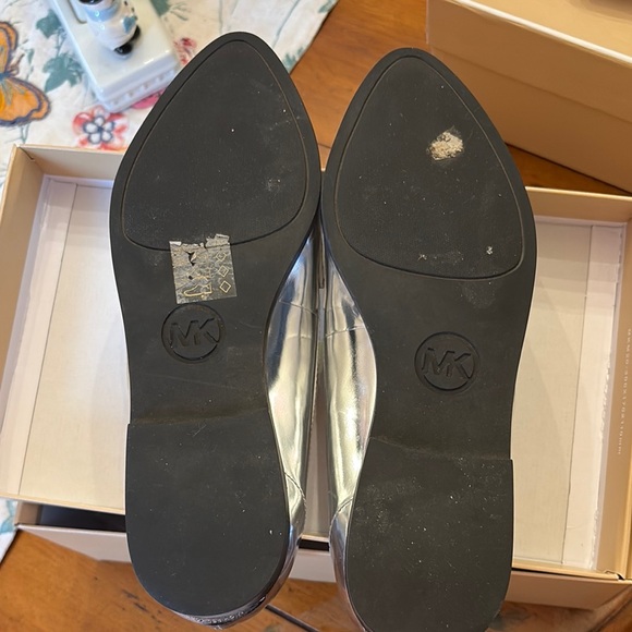 Silver Women's Loafers - Picture 4 of 4